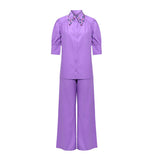 Saint Womens Amethyst Cotton Trouser