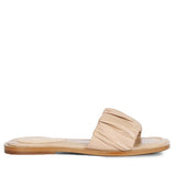 Beatrice Beige Handcrafted Leather Slides