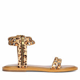 Saint Mia Beige Leather Studded Sandals