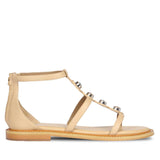Arlia Rivoli Stone Studded Natural Leather Sandals