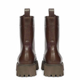 Saint Anastasia Brown Leather Lace Up High Ankle Boots