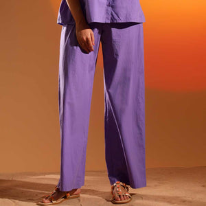Saint Womens Amethyst Cotton Trouser