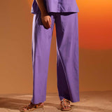 Saint Womens Amethyst Cotton Trouser