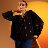 Saint Womens Black Viscose Top