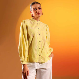 Saint Womens Amber Stripe Cotton Shirt