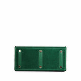 Verdeana Green Leather Tote Handbags