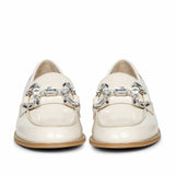 Saint Livia Off-White Leather Moccasins