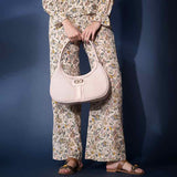 Saint Womens Ivory Floral  Printed Viscose Trouser