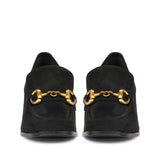 Saint Vera Black Suede Leather Handcrafted Moccasins