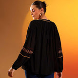 Saint Womens Black Viscose Top