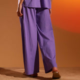 Saint Womens Amethyst Cotton Trouser