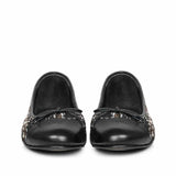 Saint Zinnia Black Handcrafted Leather Pumps