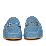 Saint Liona Denim Leather Moccasins