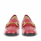 Saint Jenny Cherry Leather Handcrafted Moccasins