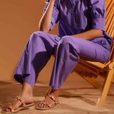 Saint Womens Amethyst Cotton Trouser