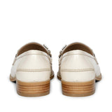 Saint Livia Off-White Leather Moccasins