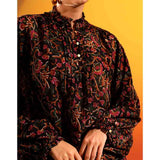 Saint Womens Onyx  Blossom Dobby Top