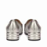 Saint Jenny Gunmetal Leather Handcrafted Moccasins