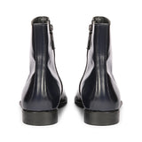 Saint Salvatore Blue Leather Ankle Boots