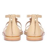 Arlia Rivoli Stone Studded Natural Leather Sandals