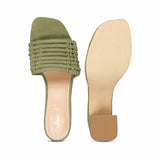 Bethany Strappy Safari Suede Leather Block Heels