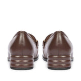 Saint Jenny Coffee Leather Handcrafted Moccasins