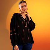 Saint Womens Black Viscose Top