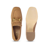 Saint Vera Beige Suede Leather Handcrafted Moccasins
