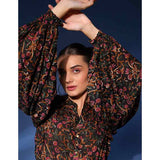 Saint Onyx Womens Flora Printed Dobby Short Dress