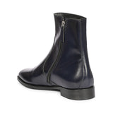 Saint Salvatore Blue Leather Ankle Boots