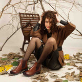 Saint Sophia Brown Leather Ankle Boots - SaintG India 