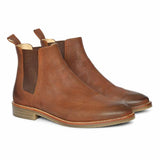 Saint Joseph Tobacco Brown wax-sued leather Chelsea Boot
