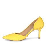 Saint Layla Yellow Suede Leather Pumps