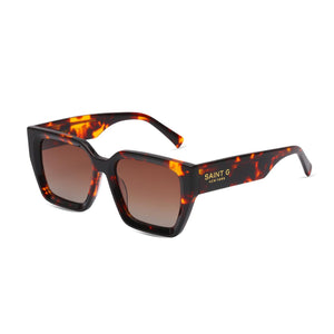 Coral Cove Havana Brown Square Sunglasses