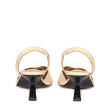 Saint Nanette Beige Patent Leather Pumps