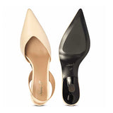 Saint Nanette Beige Patent Leather Pumps