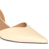 Saint Nanette Beige Patent Leather Pumps