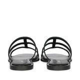 Saint Grady Strass-Embellished Black Leather Sandals