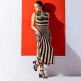 Saint Agnes Black Leather Metal Studded Block Heels