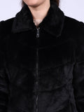 Saint Fernanda Black Fur Women's Jackets