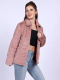Saint Fernanda Magenta Fur Women's Jackets