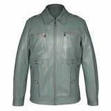 Saint Benjo Turquoise Leather Men's Jacket