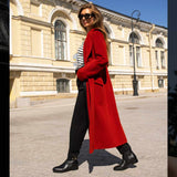 Saint Reese Black Leather Gold Buckle Decor Ankle Boots