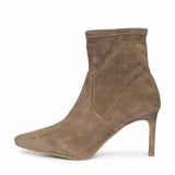 Saint Jemima Taupe Stretch Suede Stilettos Ankle Boots