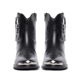 Saint Gessica Buckle Decorative Leather Ankle Boots