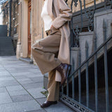 Saint Zola Brown Leather Buckle Ankle Boots