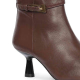 Saint Darcie Buckle Decor Napa Ankle Boots