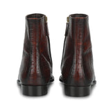 Saint Umberto Brown croco Embossed Two Color Toned Leather High Ankle Boot - SaintG