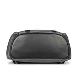 Capri Grey Leather Oversized Structured Backpacks