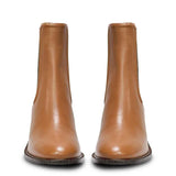 Saint Zoie Camel High Ankle Leather Chelsea Boots